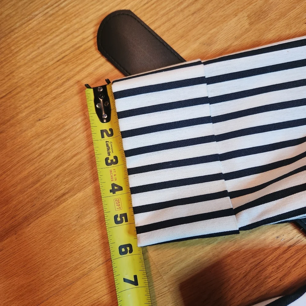 Anne Klein Black and White Striped Jacket - Picture 10 of 11